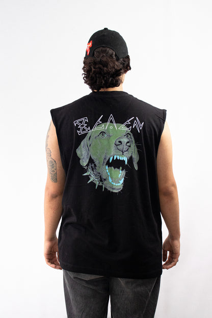 Básico/Tank negro ZEVEN oversized 100% algodon