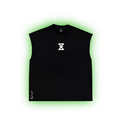 Básico/Tank negro ZEVEN oversized 100% algodon
